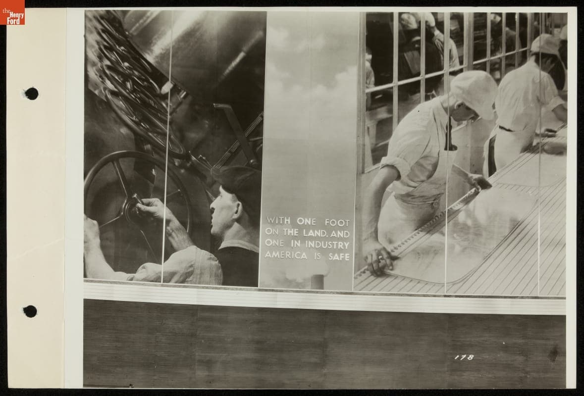Section of Photo-Mural, Ford Exhibition Building, Century of Progress International Exposition, Chicago, Illinois, 1934