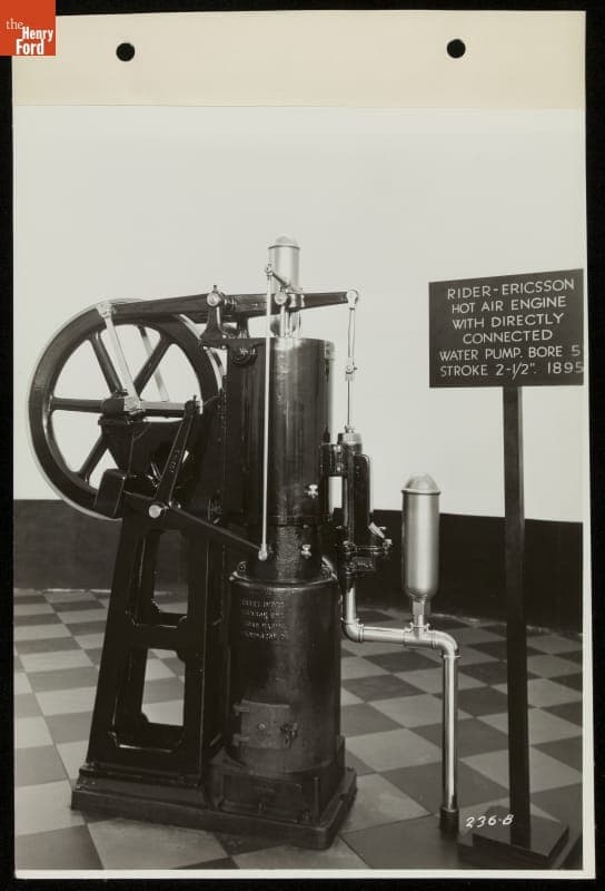 Rider-Ericsson Hot Air Engine, Ford Exhibition Building, Century of Progress International Exposition, Chicago, Illinois, 1934