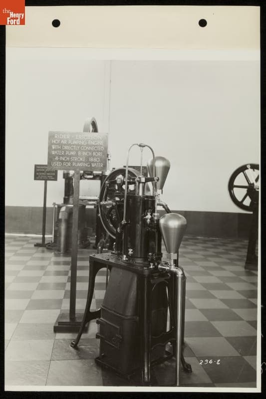 Rider-Ericsson Hot Air Engine, Ford Exhibition Building, Century of Progress International Exposition, Chicago, Illinois, 1934