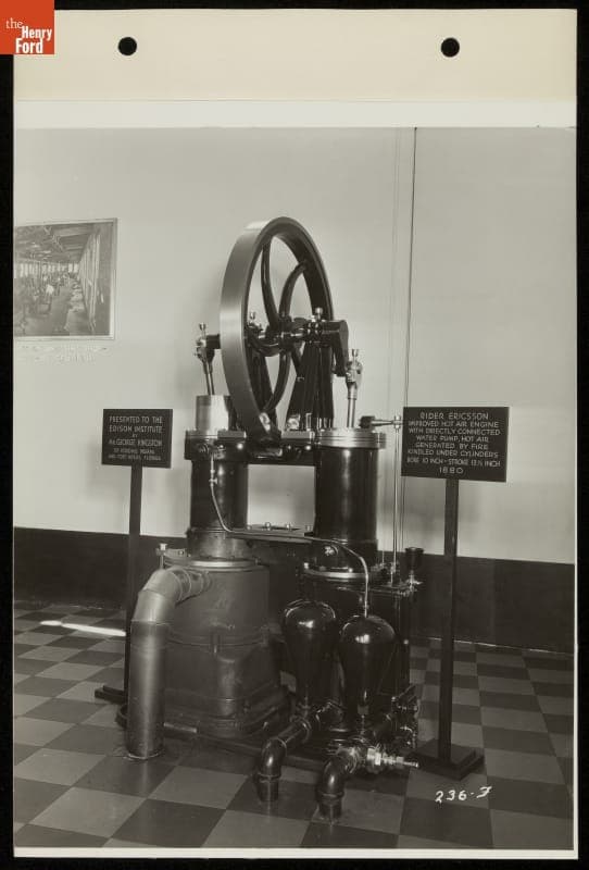 Rider-Ericsson Hot Air Engine, Ford Exhibition Building, Century of Progress International Exposition, Chicago, Illinois, 1934