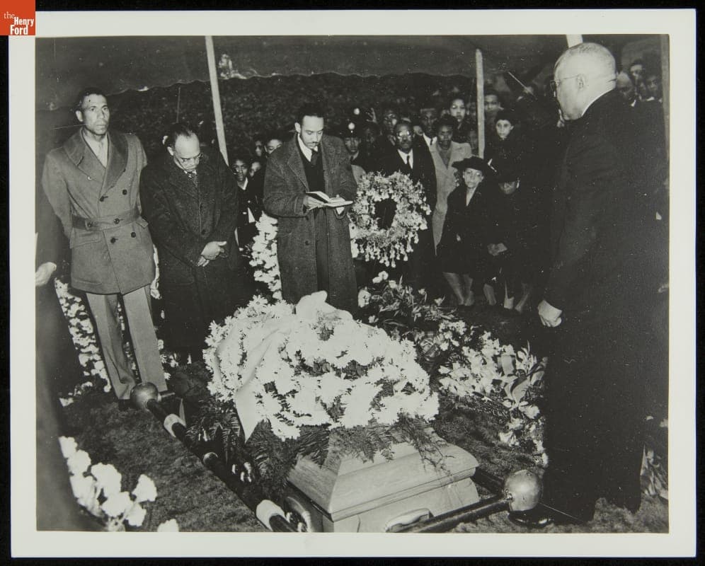 Burial Service of George Washington Carver, Tuskegee Institute, 1943