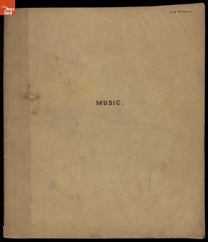 Bound Volume of Popular Music Sheets, Scored for Piano and Voice, 1837