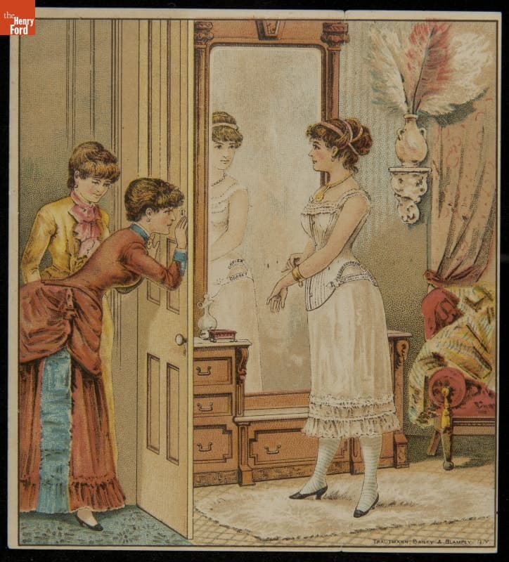 Trade Card for Duplex Corsets, Bortree Manufacturing Co., circa 1885