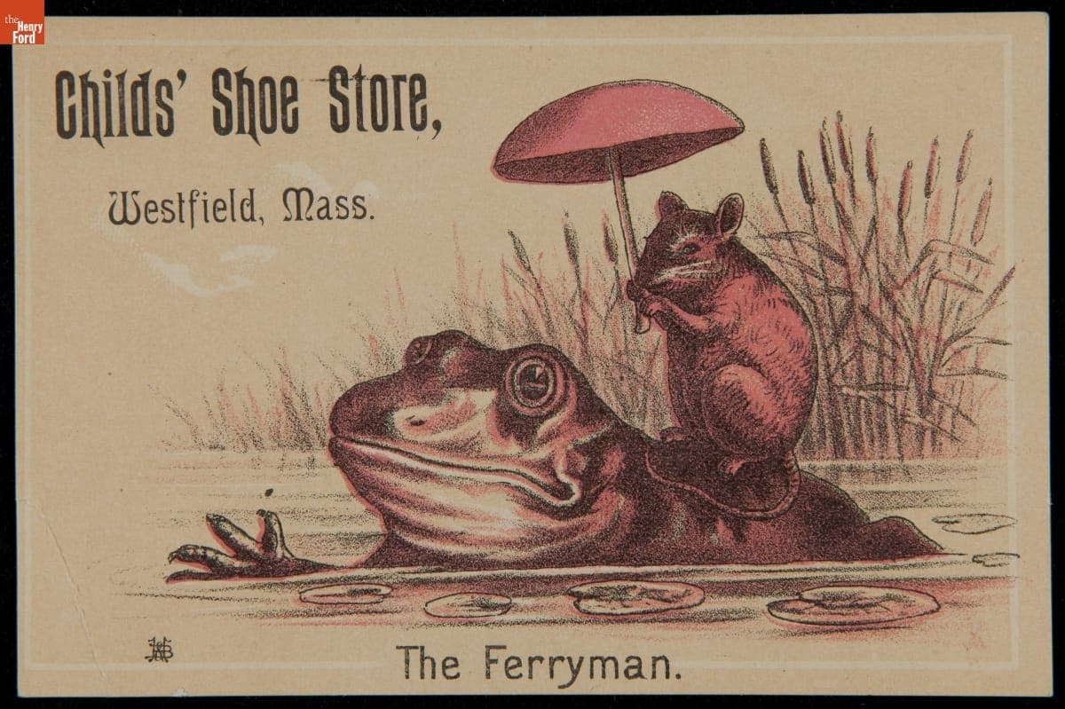 Trade Card for Childs' Shoe Store, Westfield, Massachusetts, circa 1890