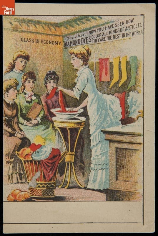 Trade Card for Diamond Dyes Company, 1880-1890