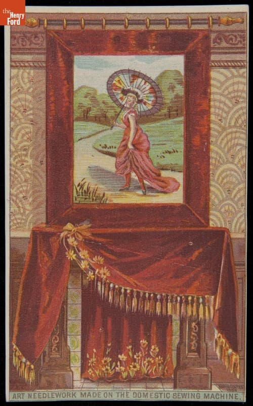 Trade Card for Domestic Sewing Machine Company, 1880-1900