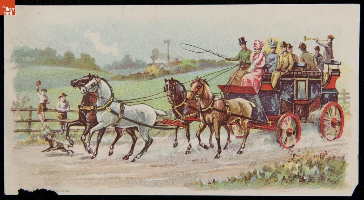 Trade Card for Eureka Harness Oil and Boston Coach Axle Oil, circa 1893