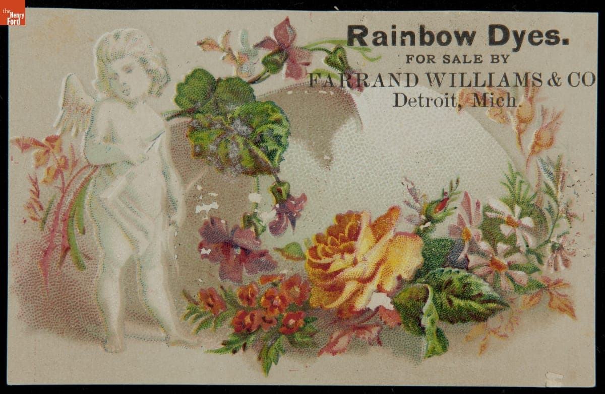 Trade Card for Rainbow Dyes, Farrand, Williams & Co., 1870-1890