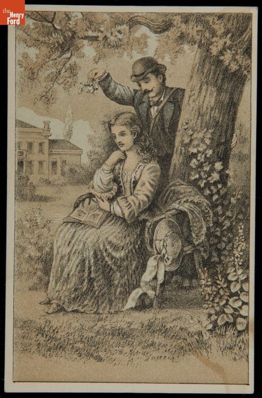 Trade Card for G.H. Gates & Co., "Remember the Cold and Chilly November" 1873-1885