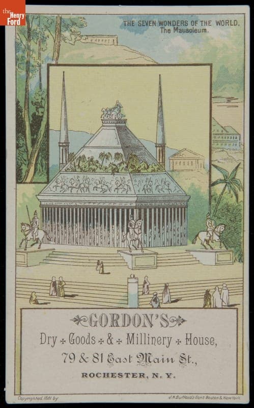 Trade Card for Gordon's Dry Goods & Millinery House, 1881