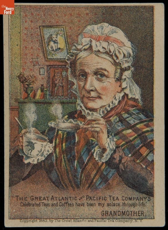 Trade Card for The Great Atlantic & Pacific Tea Company's Celebrated Teas and Coffees, 1883