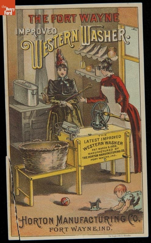 Trade Card for The Fort Wayne Improved Western Washer, Horton Manufacturing Co., circa 1886