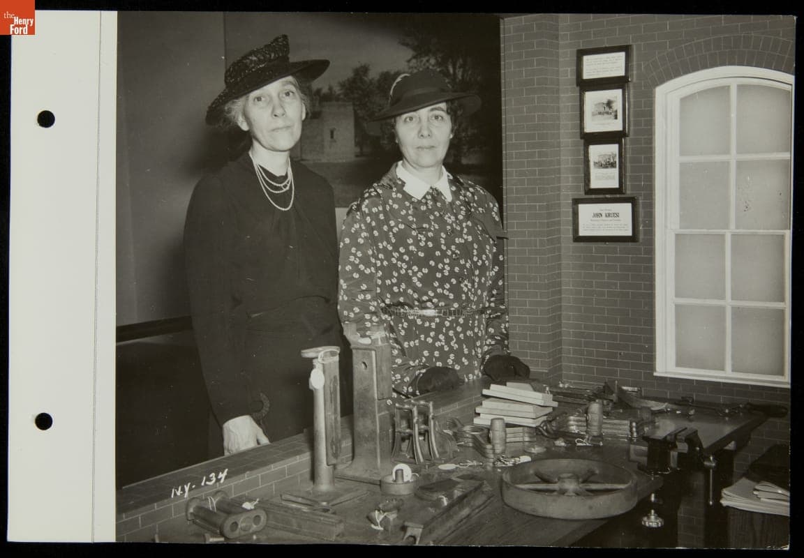 Sisters of Edison Engineer John Kruesi at Ford Exposition, New York World's Fair, 1939