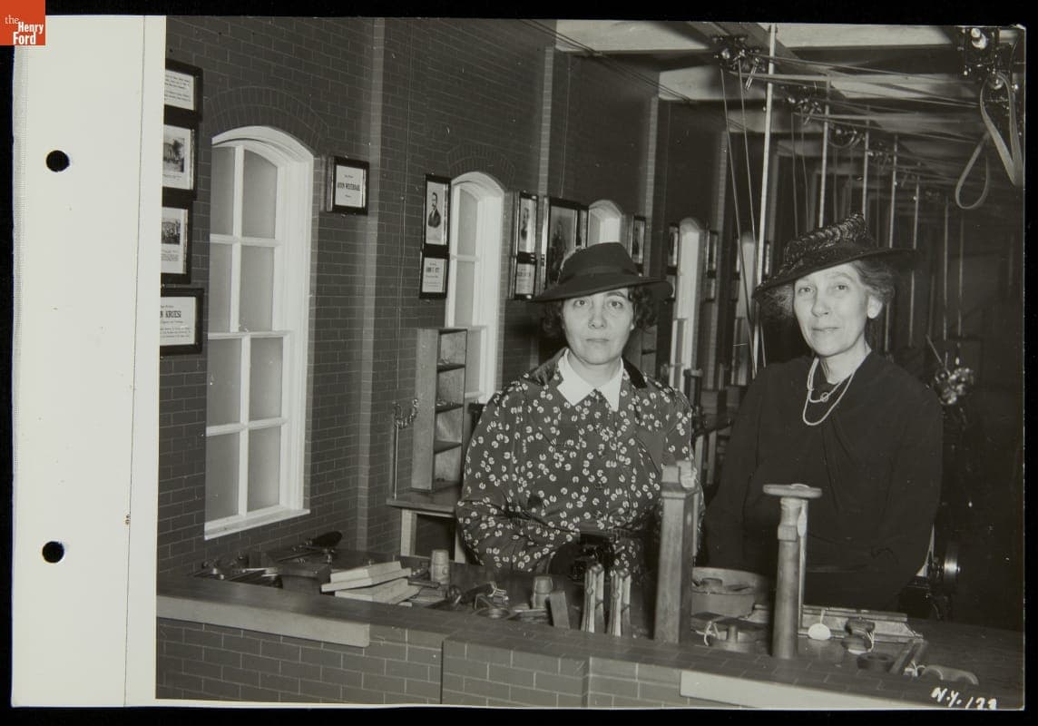 Sisters of Edison Engineer John Kruesi at Ford Exposition, New York World's Fair, 1939