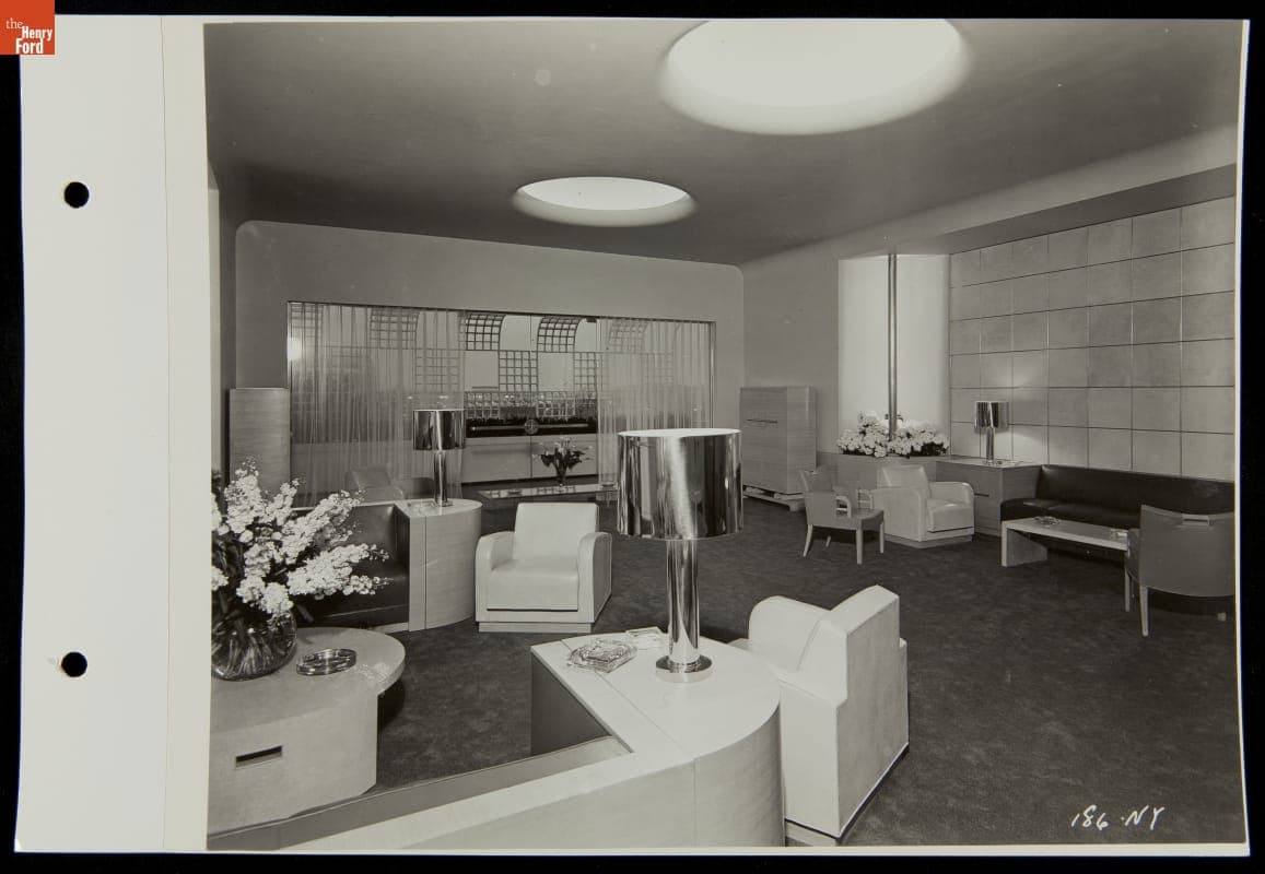 Executive Lounge, Ford Exposition, New York World's Fair, 1939