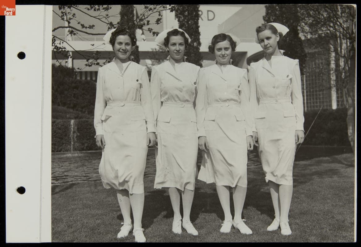 Nurses in New Uniforms, Ford Exposition, New York World's Fair, 1939