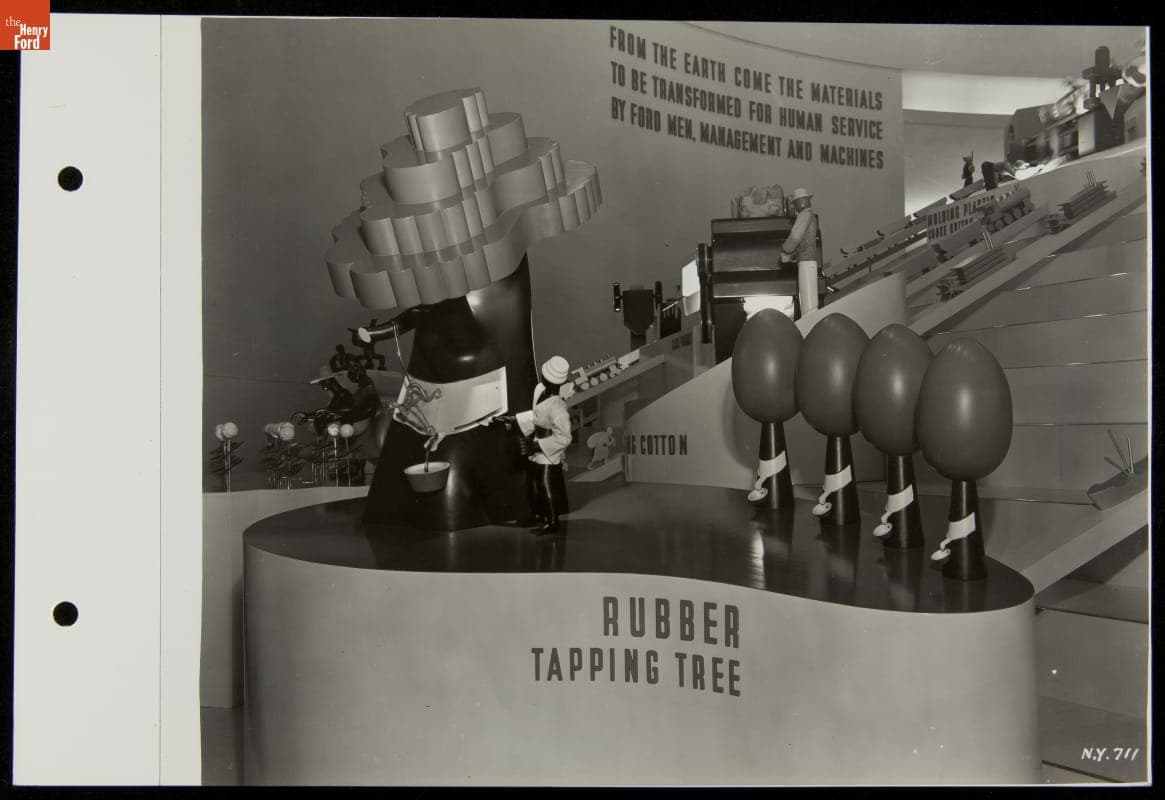 Rubber Display on Turntable, Ford Exposition, New York World's Fair, 1939