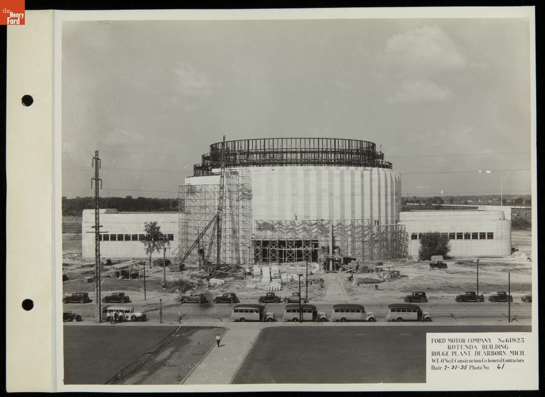 Ford Rotunda Construction Site, Dearborn, Michigan, July 31, 1935