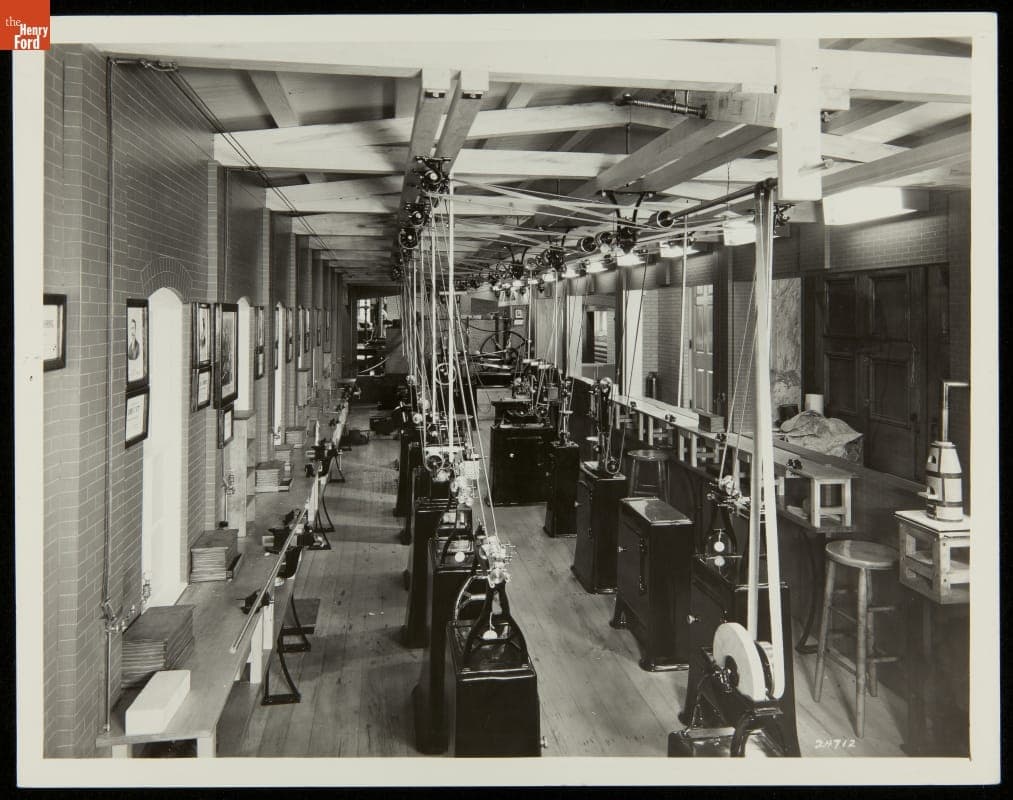 Model of Menlo Park Machine Shop Built for the New York World's Fair, Set Up inside Henry Ford Museum, March 31, 1939