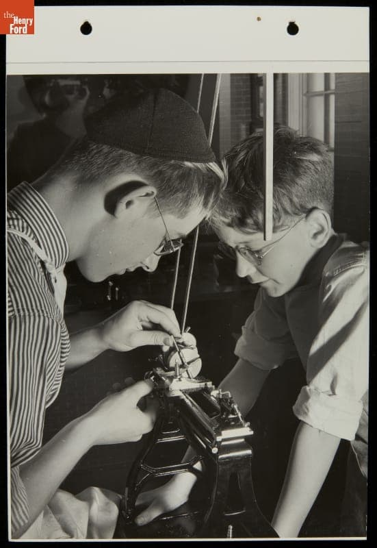Henry Ford Trade School Students "Learn by Doing" at New York World's Fair, 1939-1940