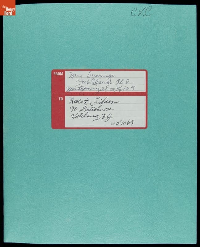 Scrapbook by Mary Cummings about Montgomery City Bus Lines, 1955-2001