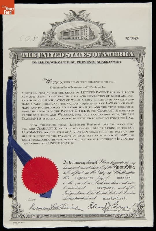 Patent, "Programmed Article Handling," 1966