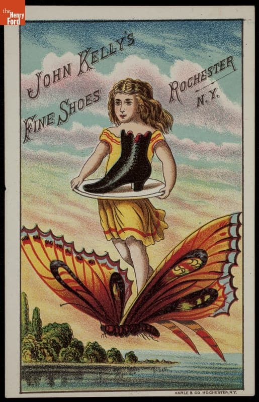 Trade Card for John Kelly's Fine Shoes, 1875-1899