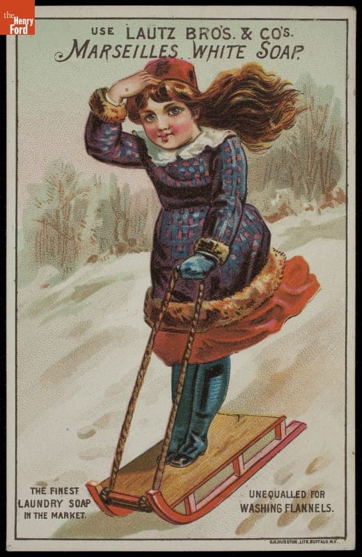 Trade Card for Marseilles White Soap, Lautz Bros. Co., circa 1885