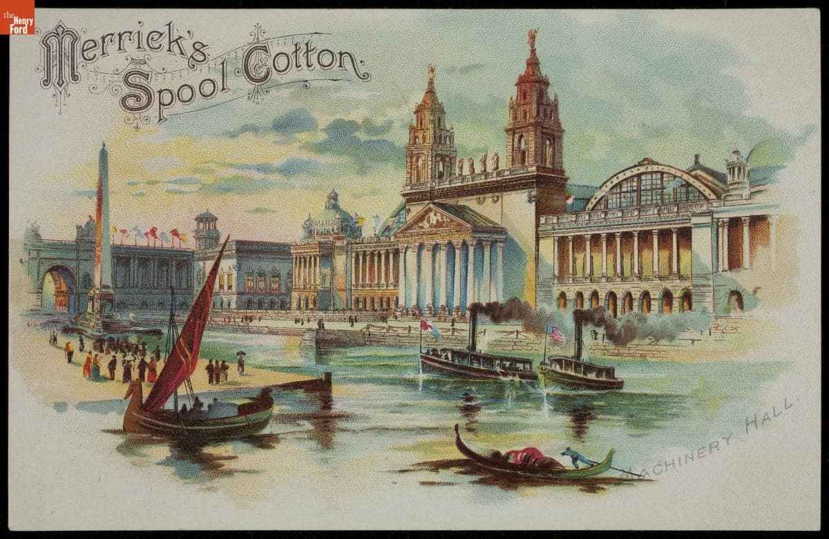 Trade Card for Merrick's Spool Cotton, Merrick Thread Co., 1893-1898