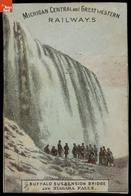 Trade Card for Michigan Central and Great Western Railways, circa 1885