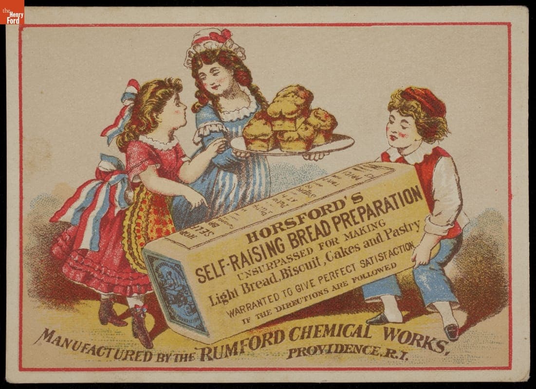 Trade Card for Horsford's Self-Raising Bread Preparation, Rumford Chemical Works, 1865-1885