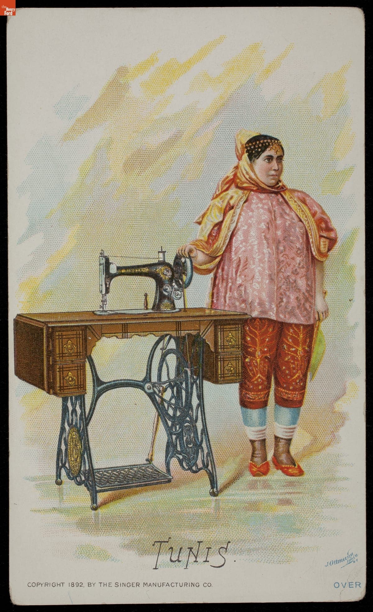 Trade Card for Singer Sewing Machines, 1892