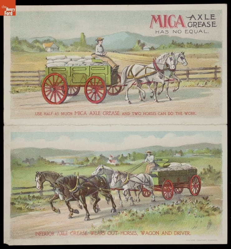 Trade Card for Mica Axle Grease, Standard Oil Co., 1880-1900