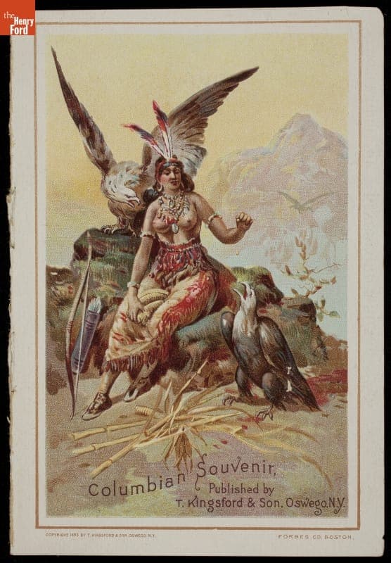 Trade Card for World's Fair Starch Exhibit, T. Kingsford & Son, 1893