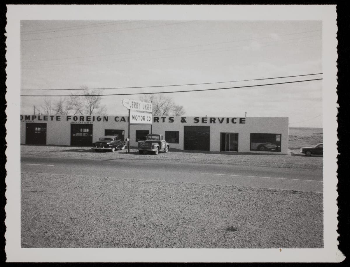 Bobby Unser Collection--Photographs--Family--Jerry Unser Motor Company--Item7