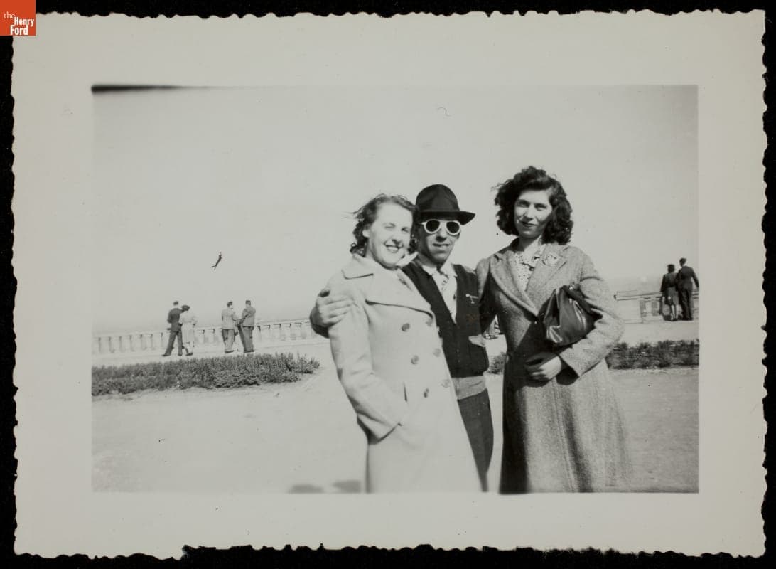Group Portrait of Tourists, circa 1950