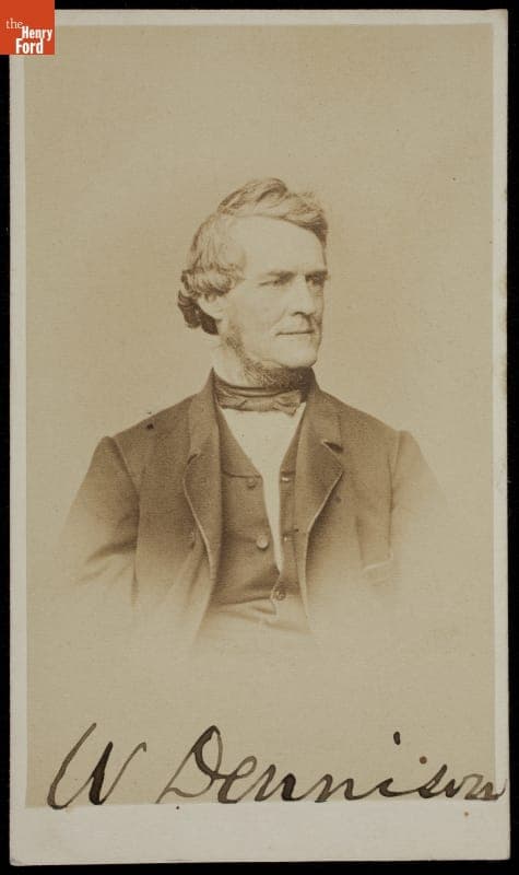 Portrait of William Dennison, United States Postmaster General, 1865