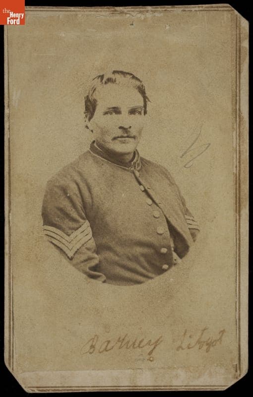 Portrait of Barney Litogot, 24th Michigan Volunteer Infantry, Company K, 1865
