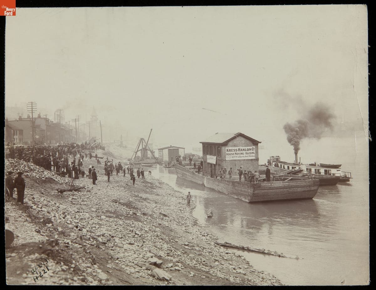 Heinz House Being Moved from its Original Site in Sharpsburg to Pittsburgh, Pennsylvania, 1904