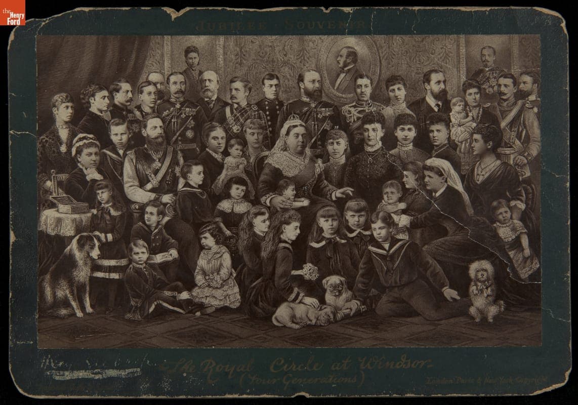 Souvenir of Queen Victoria's Golden Jubilee, "The Royal Circle at Windsor," 1887