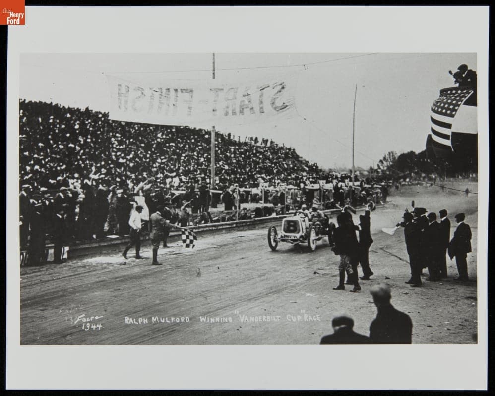 Ralph Mulford Winning Vanderbilt Cup Race