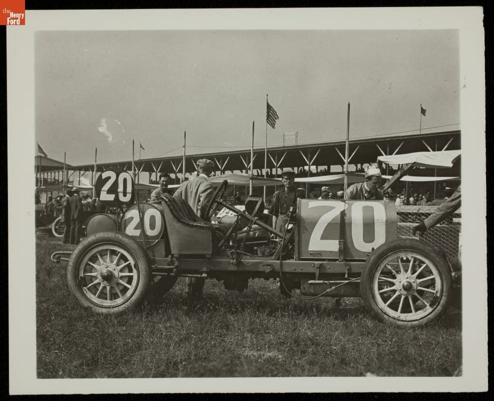 National Race Car Driven by Charlie Merz at the 1911 Indianapolis 500 Race, Photograph Taken by Henry Ford