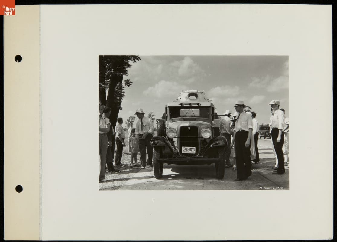 Ford V-8 Truck Hauling Balloon Gondola for the Piccard-Compton Stratosphere Ascension, June 6, 1933