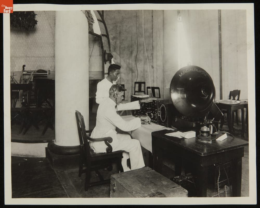 Early Radio Demonstration in the Philippines, Manila Hotel, 1922