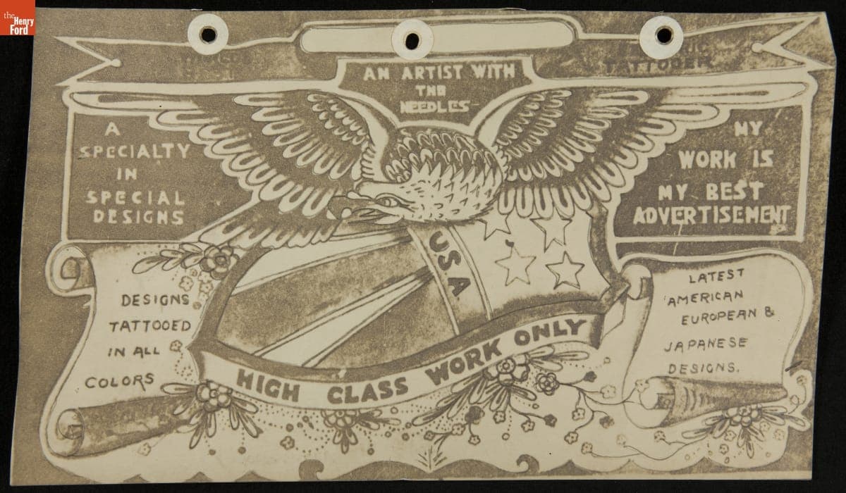 Tattoo Artist's Advertisement, circa 1925