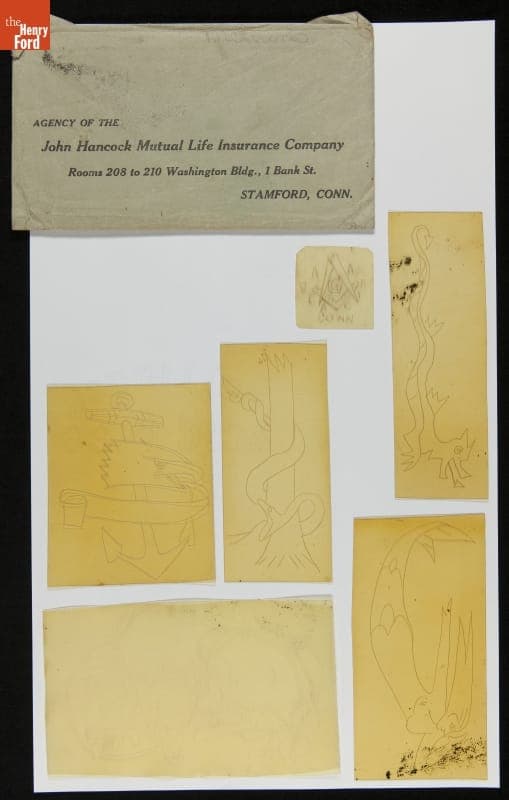 Plastic Tattoo Stencils, 1900-1950