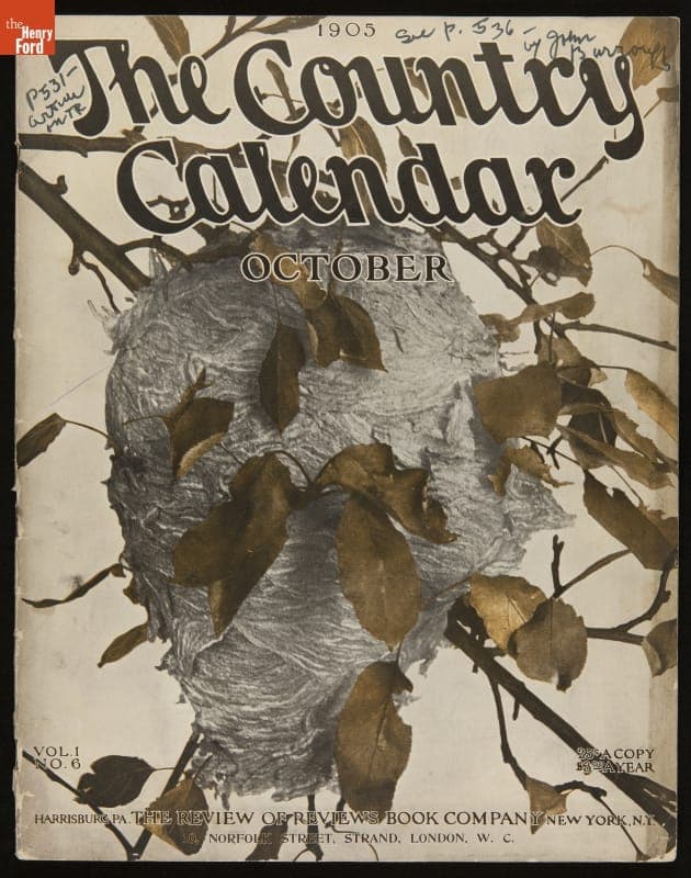 Country Calendar Magazine for October 1905, with Article by John Burroughs, "October Days"