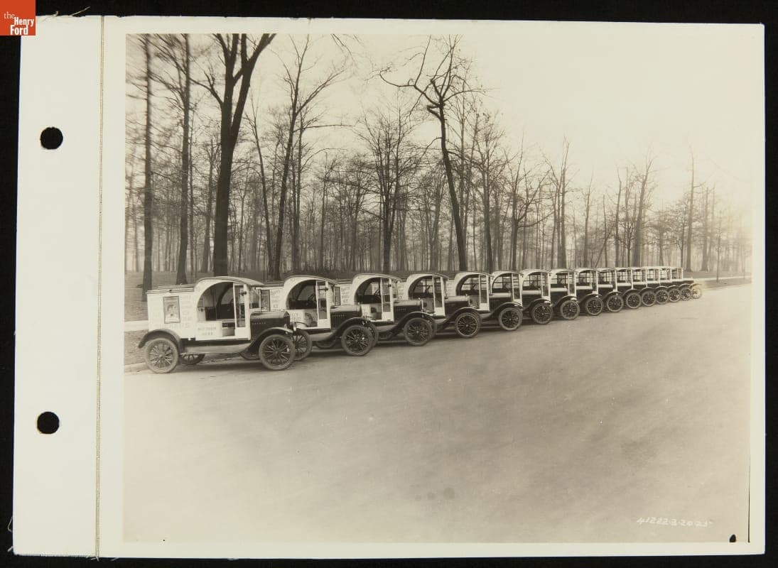 Ford Ice Cream Vendor Trucks, 1925