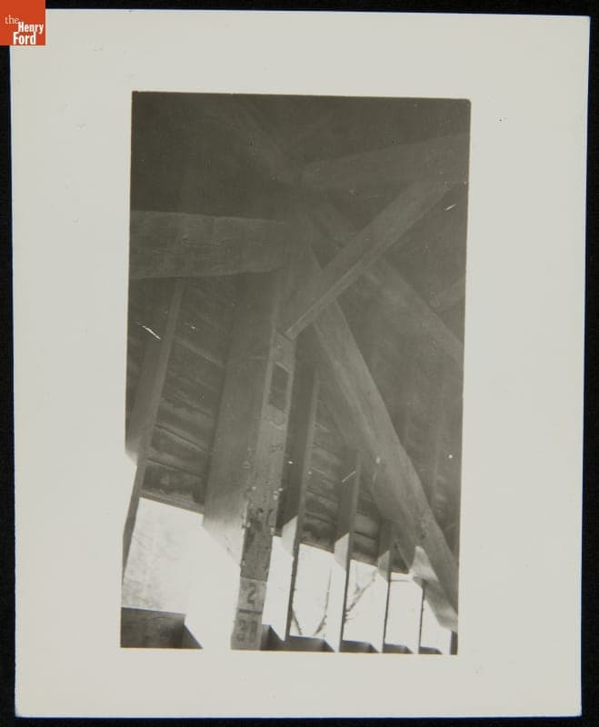 Documentary Photograph of Ackley Covered Bridge at West Finley, Pennsylvania, before Relocation to Greenfield Village, 1937