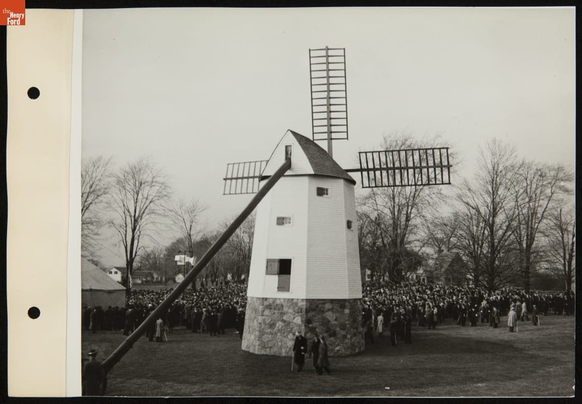 Farris Windmill Presentation Ceremony in Greenfield Village, November 1936